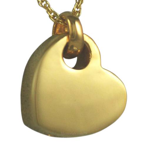 Sideways Heart Keepsake Pendant IV